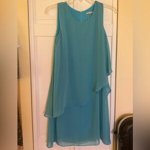 Soft Surroundings Asymmetrical Tiered Sheath Dress